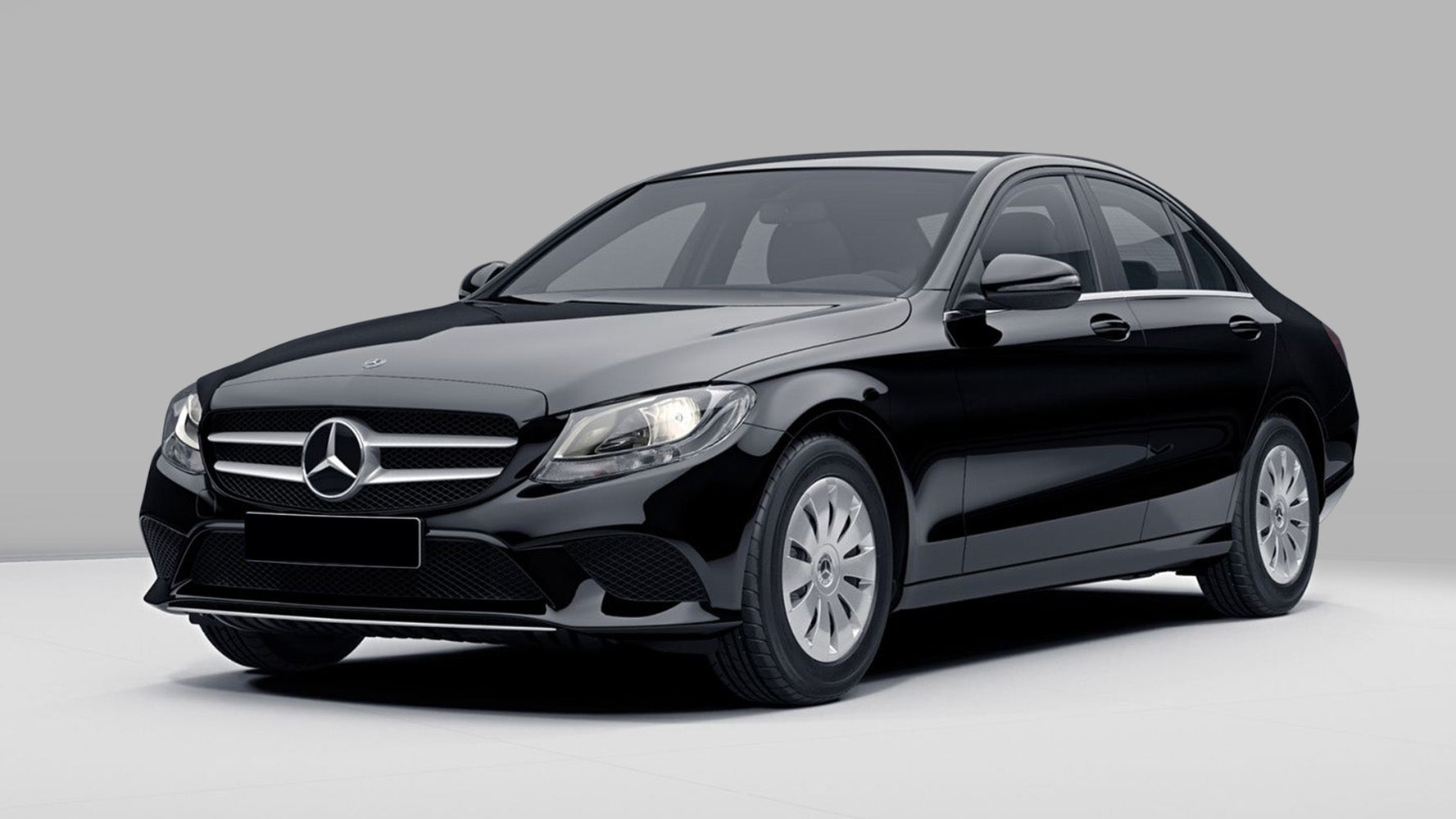 protector de parachoques trasero MERCEDES CLASE C negro