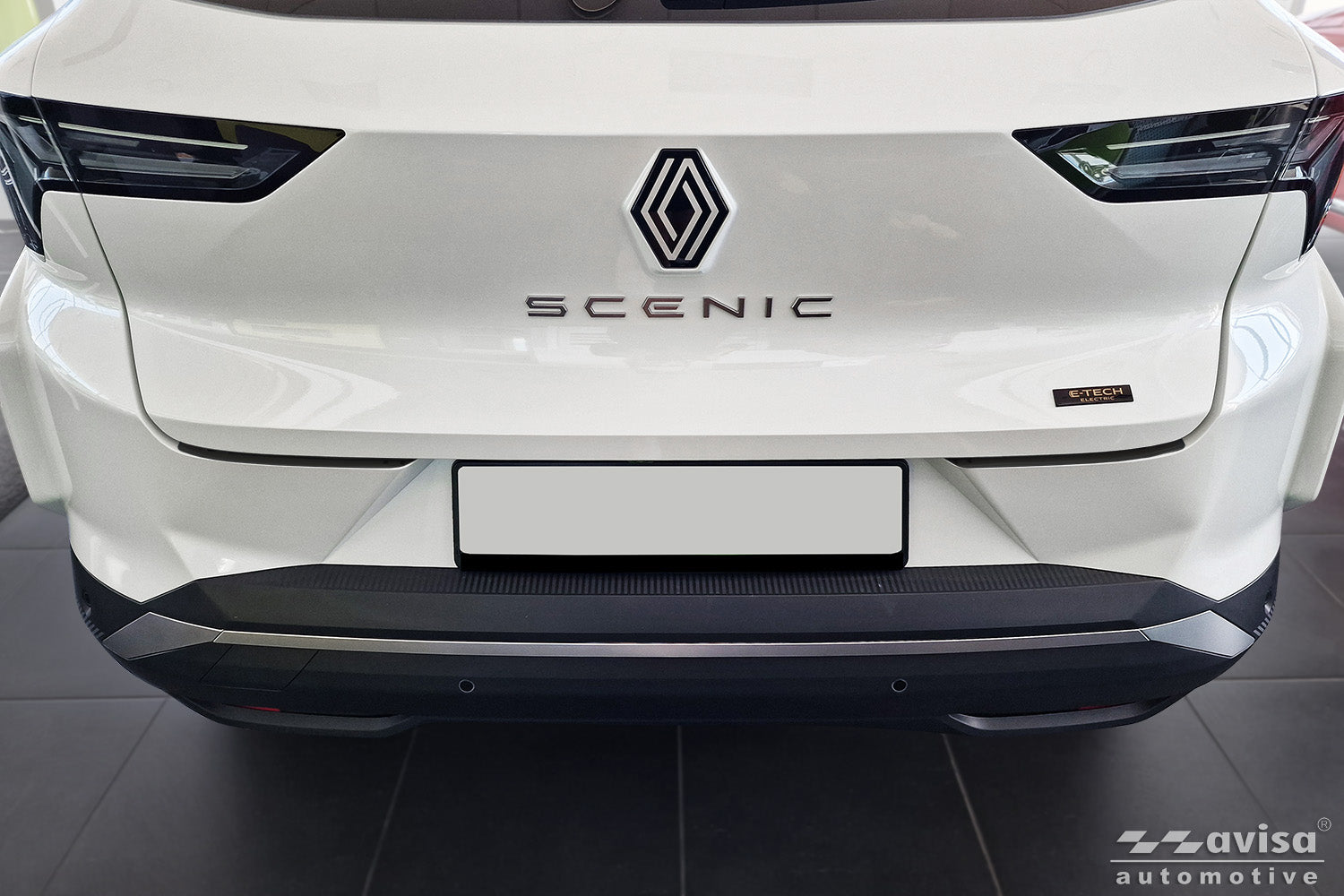 protector de parachoques trasero RENAULT SCENIC E-TECH ELECTRIC negro mate