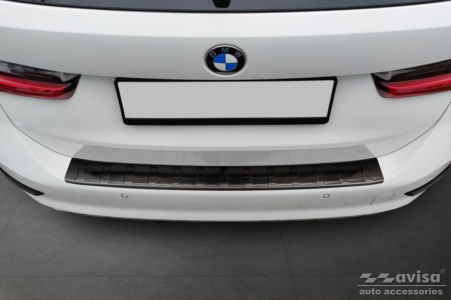 protector de parachoques trasero BMW 3 G21 negro