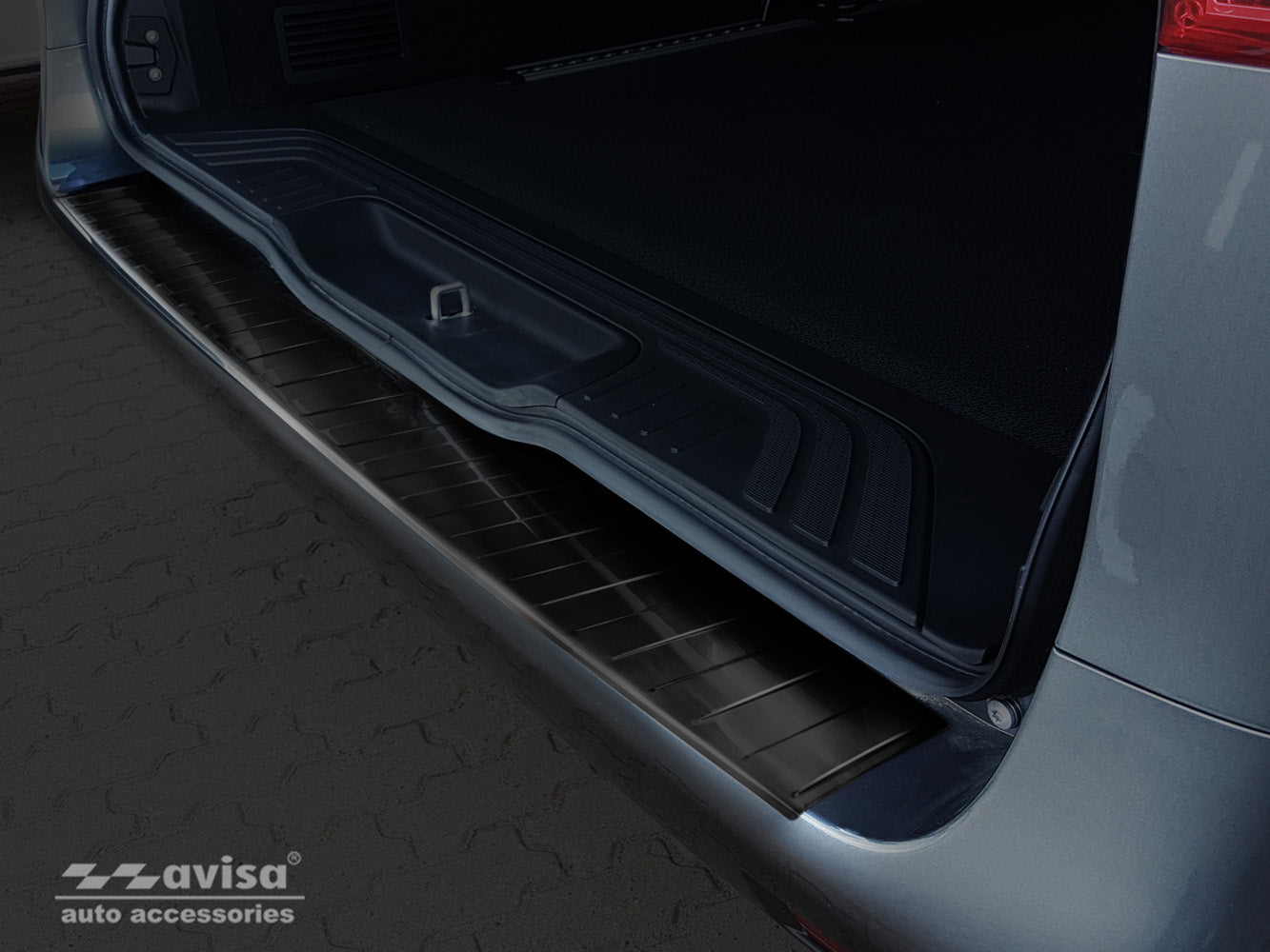 protector de parachoques trasero MERCEDES CLASE V W447 negro acero