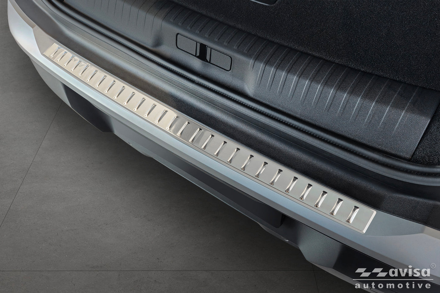 protector de parachoques trasero PEUGEOT 5008 plata satinado