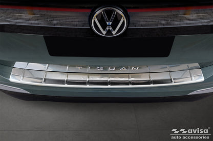 protector de parachoques trasero VW TIGUAN plata satinado 2024+