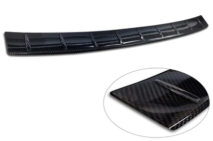 protector de parachoques trasero VW TIGUAN negro 2024+ fibra de carbono