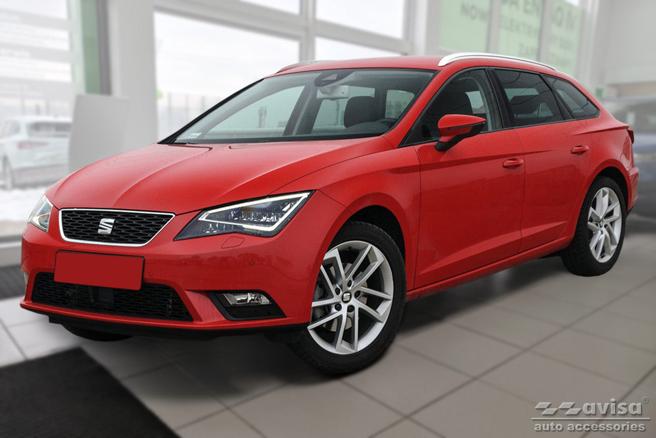 protector de parachoques trasero SEAT LEON (5F) negro
