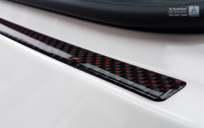 protector de parachoques trasero AUDI Q3 rojo / negro