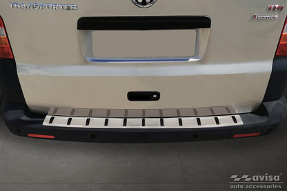 protector de parachoques trasero VW TRANSPORTER T5 Multivan/Caravelle plata satinado