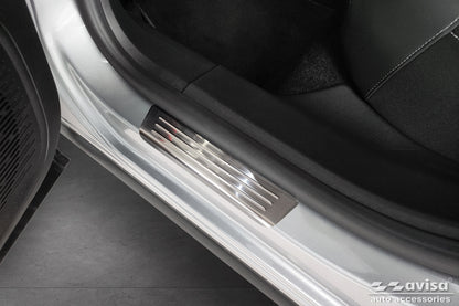Protector umbral de puertas CITROEN C4 crossover plata satinado