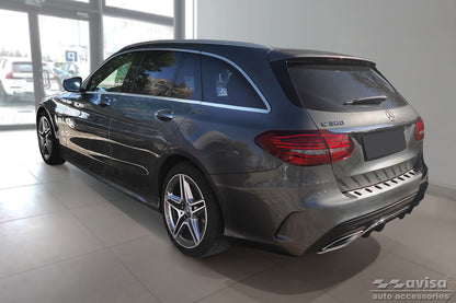 protector de parachoques trasero MERCEDES CLASE C W205 plata