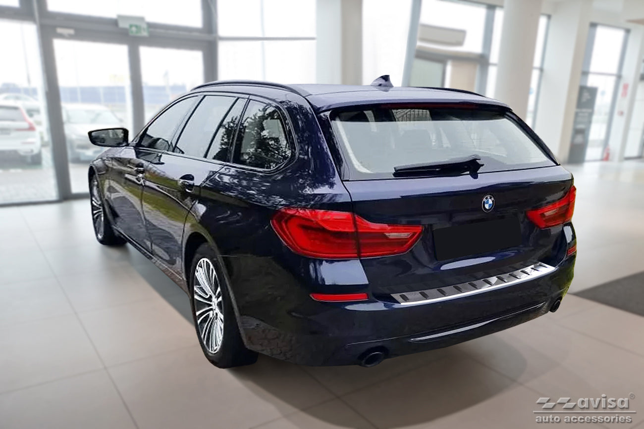 protector de parachoques trasero BMW 5 G31 touring plata