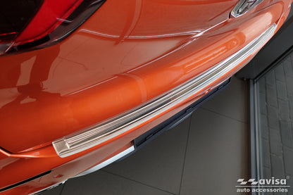 protector de parachoques trasero MG ZS plata satinado 2019-24