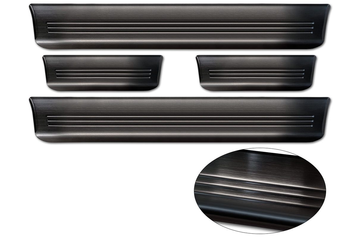 Protector umbral de puertas en relieve TESLA MODEL S liftback negro