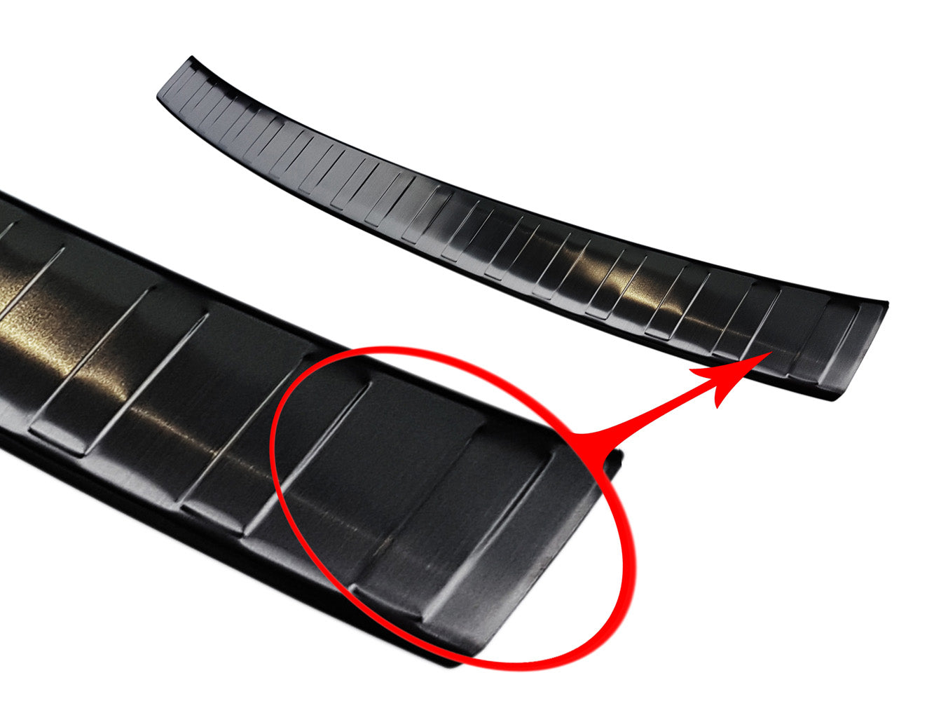 protector de parachoques trasero BMW 3 G21 negro 2018-2022