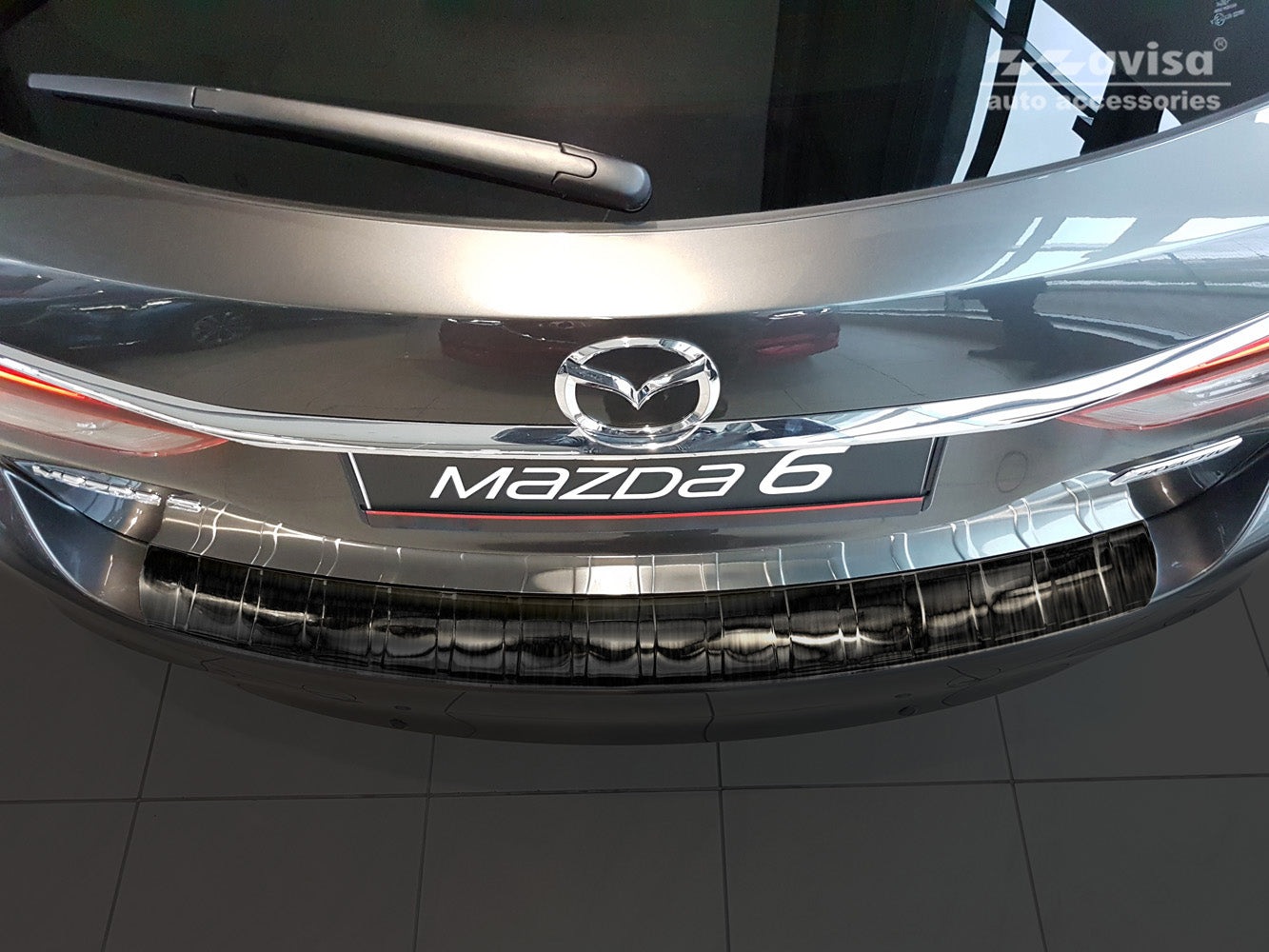 protector de parachoques trasero MAZDA 6 combi negro 2018+