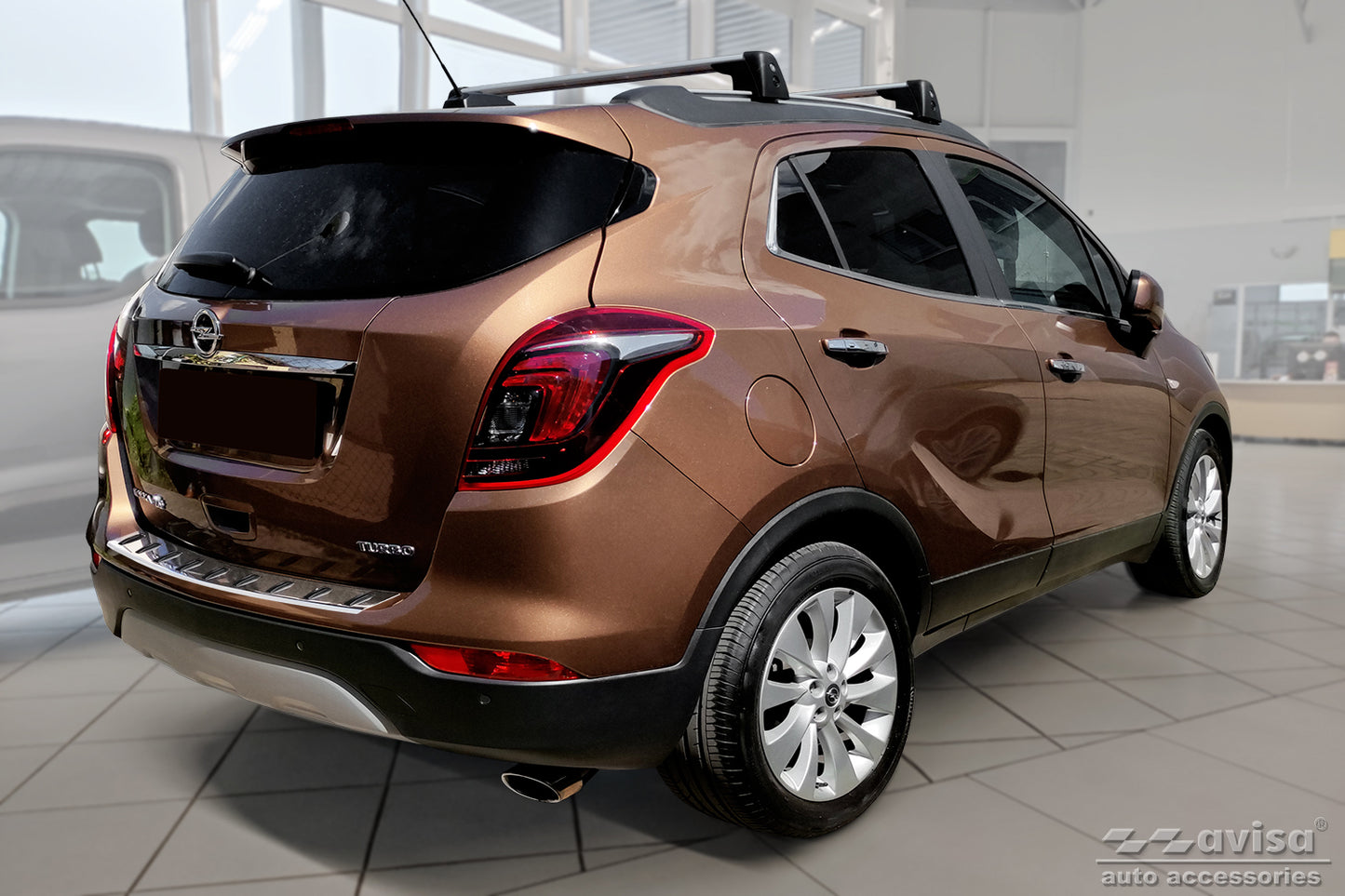 protector de parachoques trasero NEW OPEL MOKKA X plata