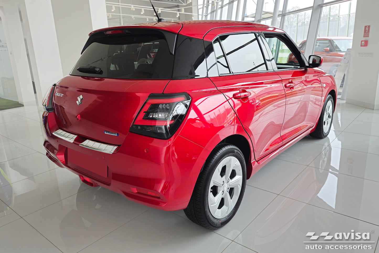protector de parachoques trasero SUZUKI SWIFT hatchback plata