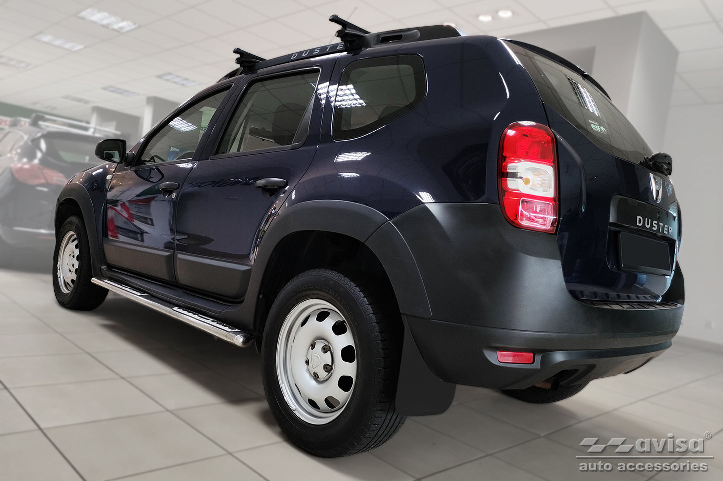 protector de parachoques trasero NEW DACIA DUSTER negro