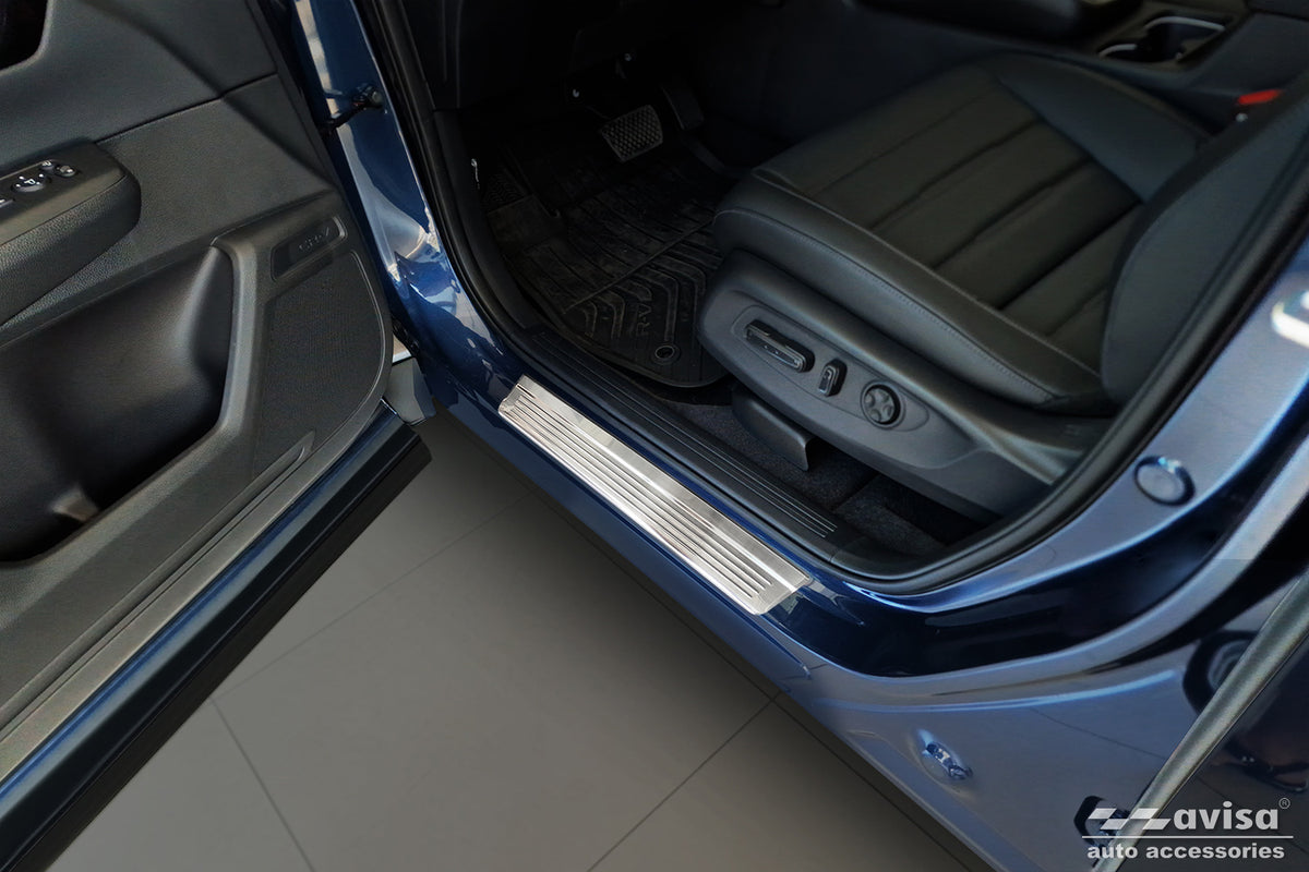 Protector umbral de puertas en relieve HONDA CR-V plata satinado