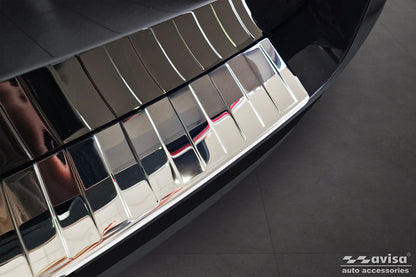 protector de parachoques trasero SKODA SUPERB combi plata espejo 2019-24