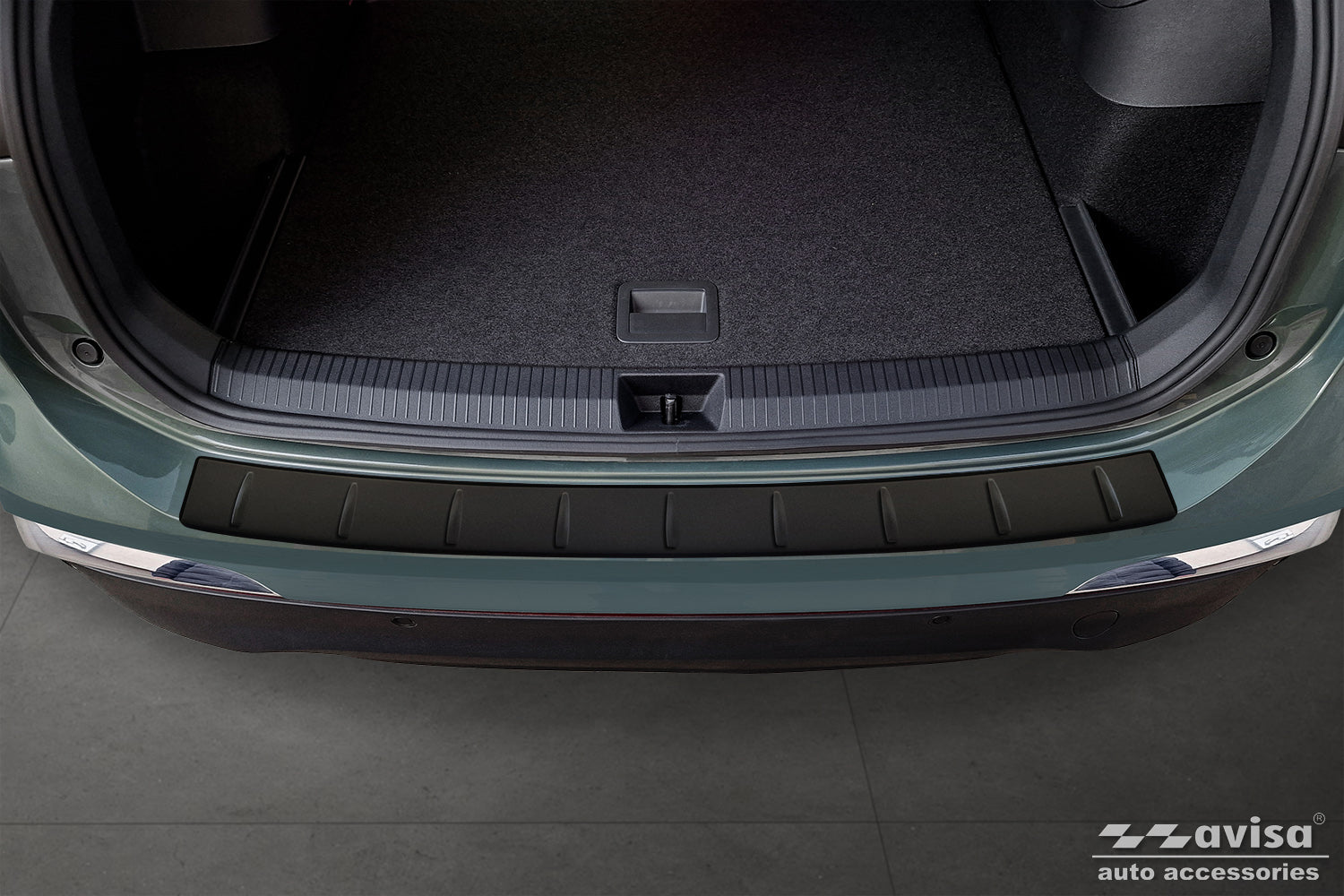 protector de parachoques trasero VW TIGUAN negro mate