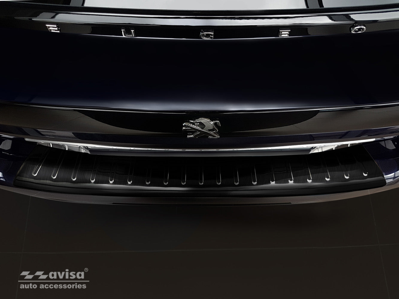protector de parachoques trasero PEUGEOT 508 SW negro 2018-2023+