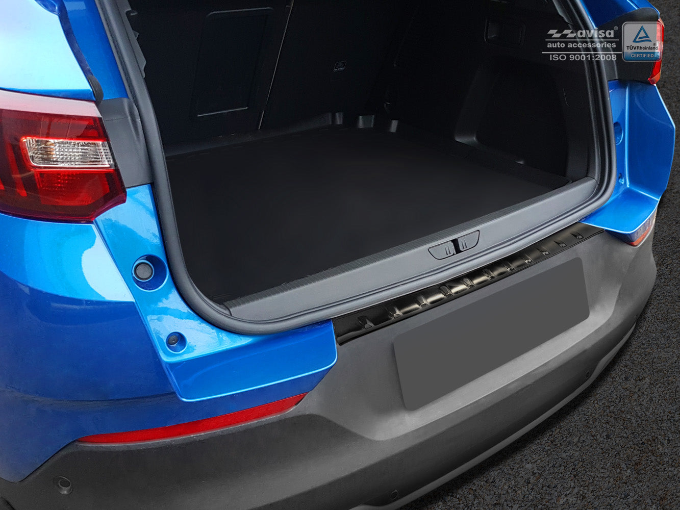 protector de parachoques trasero OPEL GRANDLAND X Hybrid negro