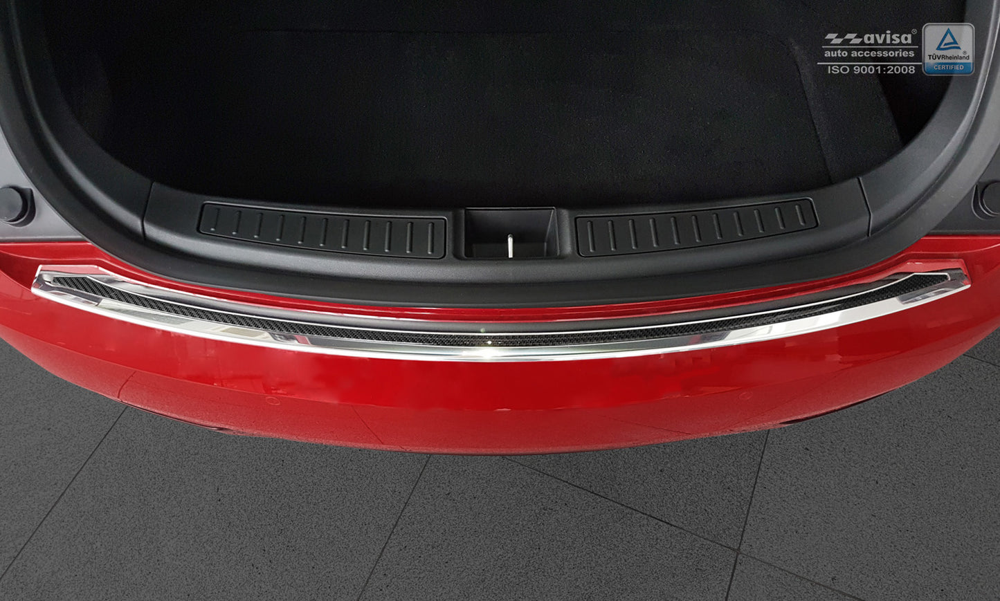 protector de parachoques trasero TESLA MODEL S liftback espejo acero,negro fibra de carbono