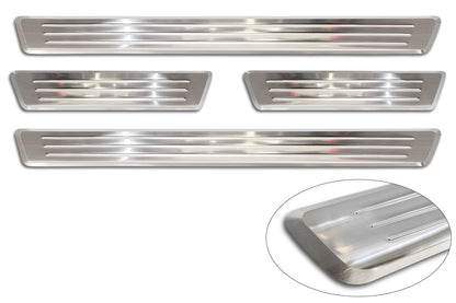 Protector umbral de puertas en relieve VOLVO XC60 Plug-n Hybrid plata satinado