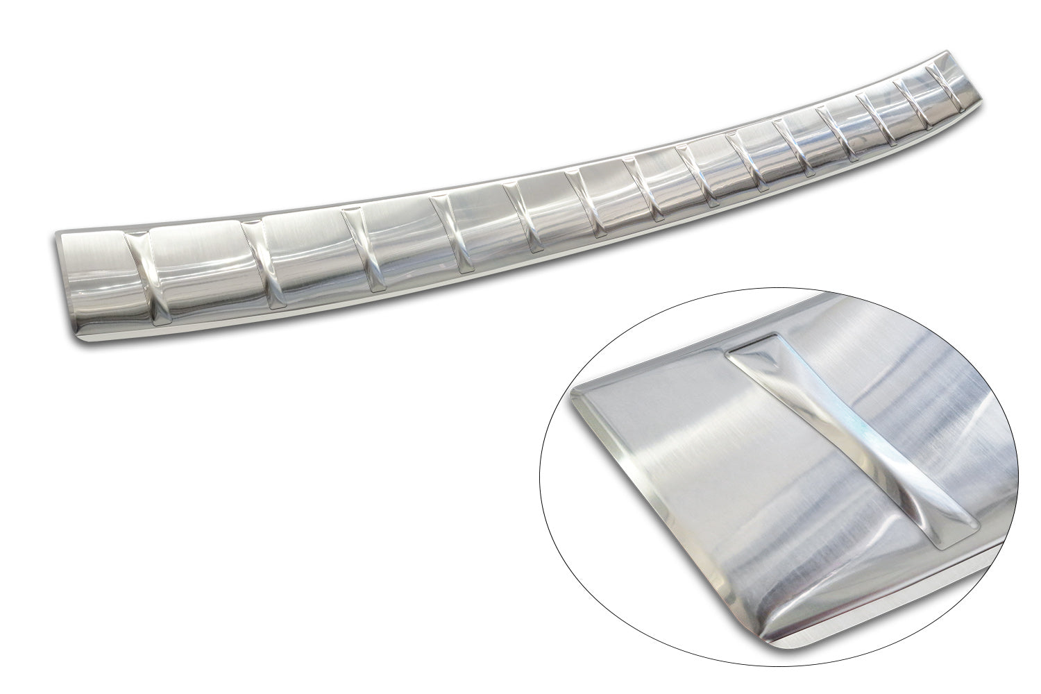 protector de parachoques trasero SKODA SUPERB COMBI plata satinado 2024+