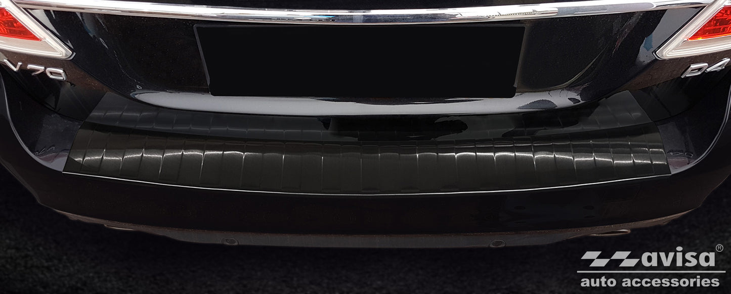 protector de parachoques trasero VOLVO V60 combi negro 2018+