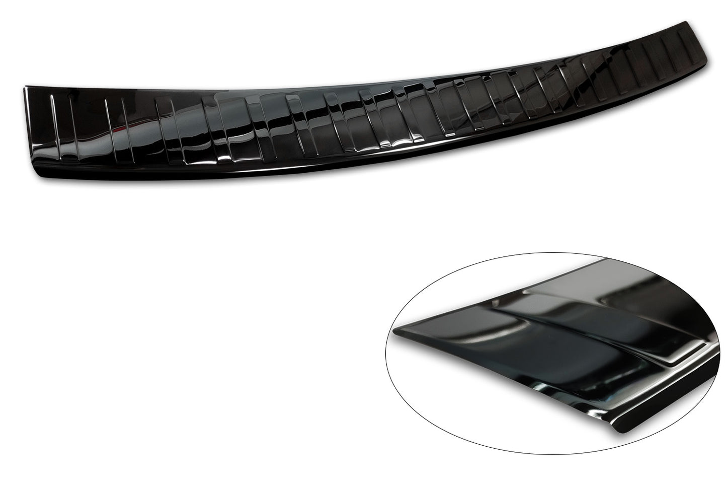 protector de parachoques trasero SKODA KAROQ negro espejo