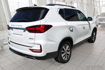 protector de parachoques trasero SSANGYONG REXTON negro