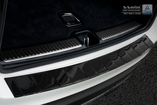protector de parachoques trasero MERCEDES GLC negro 2015+