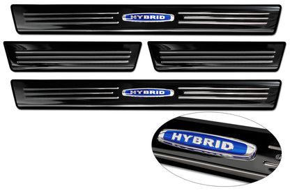 Protector umbral de puertas blue ''HYBRID ' FORD FOCUS hatchback negro espejo