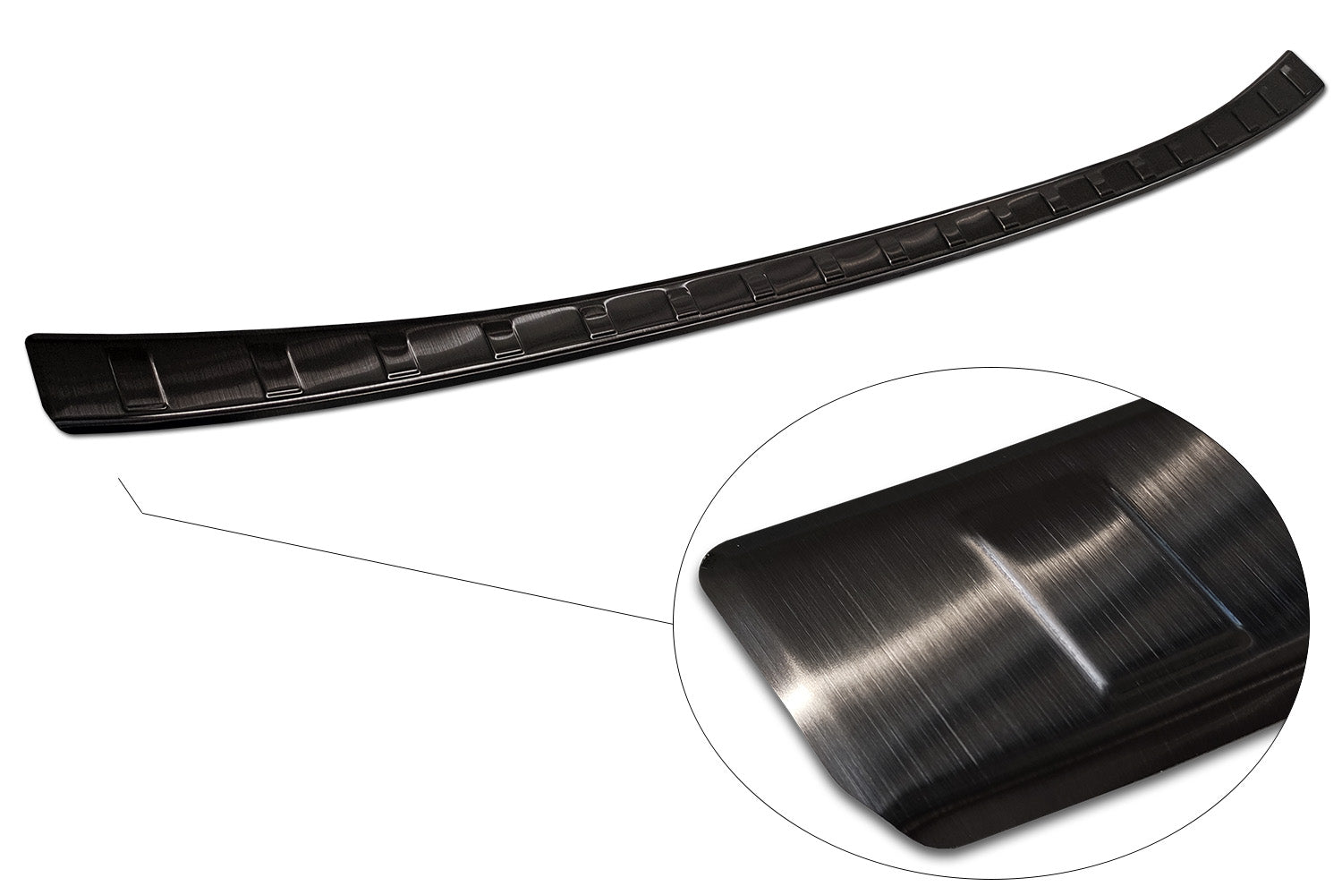 protector de parachoques trasero NISSAN Qashqai mld-hybrd negro