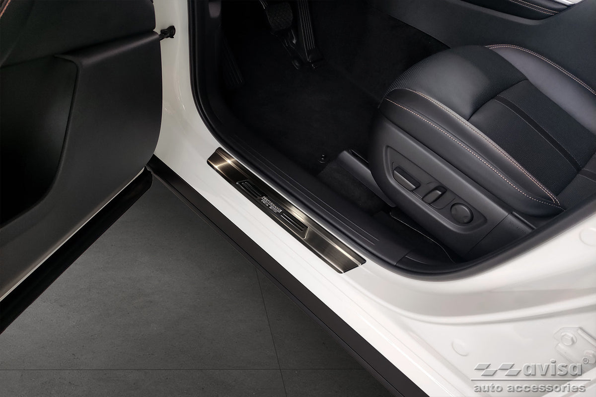 Protector umbral de puertas MAZDA CX-60 negro/ negro espejo inserto