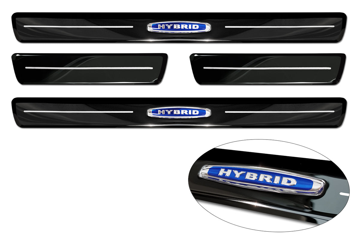 Protector umbral de puertas "Hybrid" VOLVO XC60 Plug-n Hybrid negro espejo