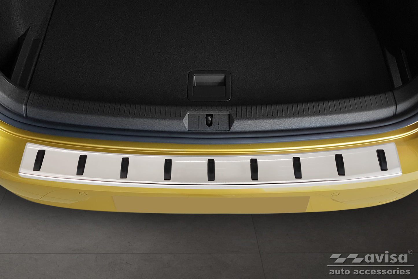 protector de parachoques trasero VW GOLF plata