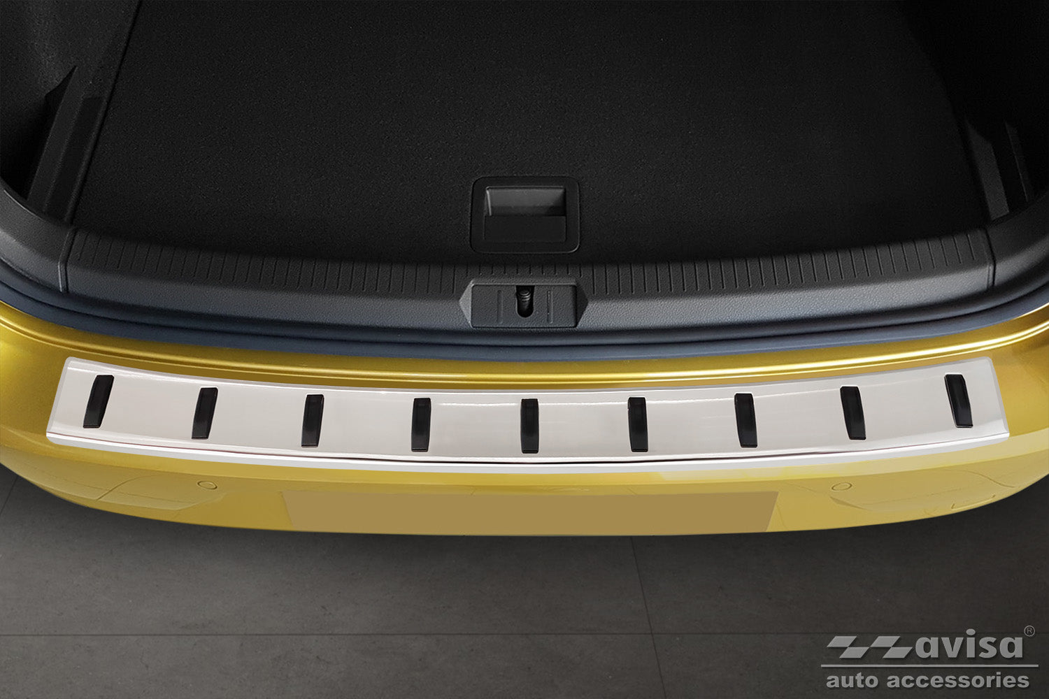 protector de parachoques trasero VW GOLF plata