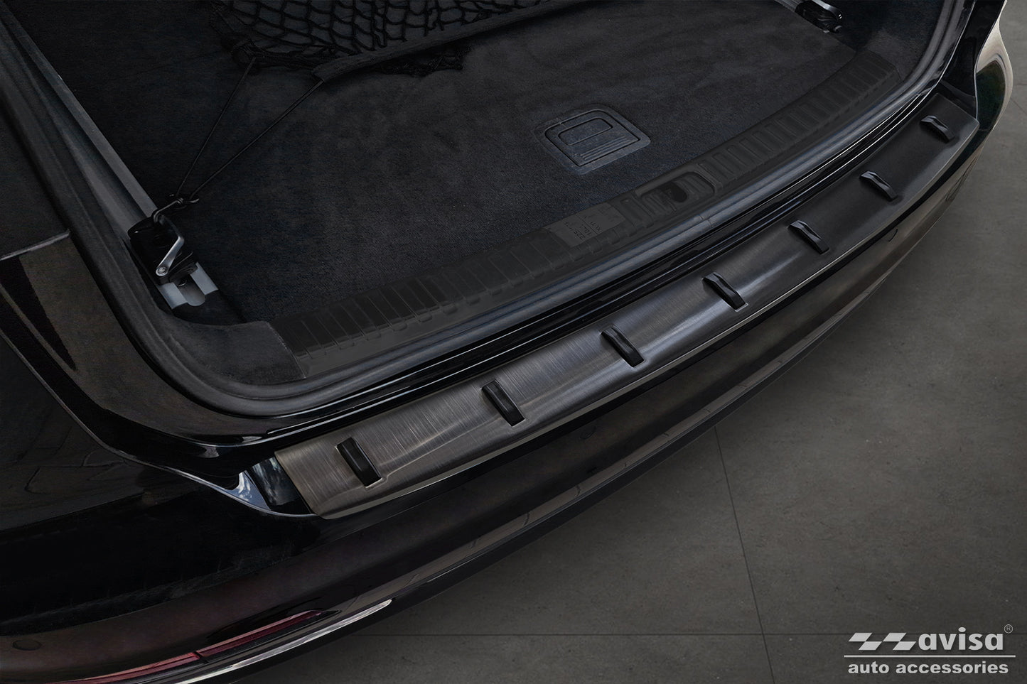 protector de parachoques trasero AUDI A6 C8 negro