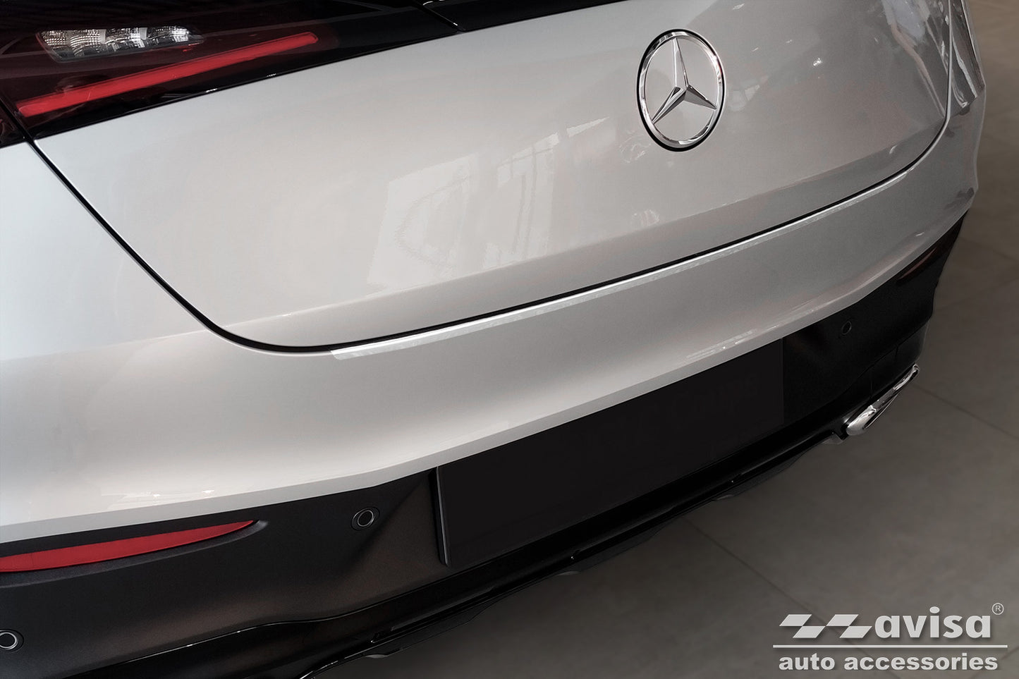 protector de parachoques trasero MERCEDES GLC (C254) plata