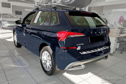 protector de parachoques trasero SKODA KAMIQ crossover plata