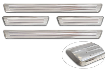 Protector umbral de puertas en relieve VOLVO XC90 plata satinado