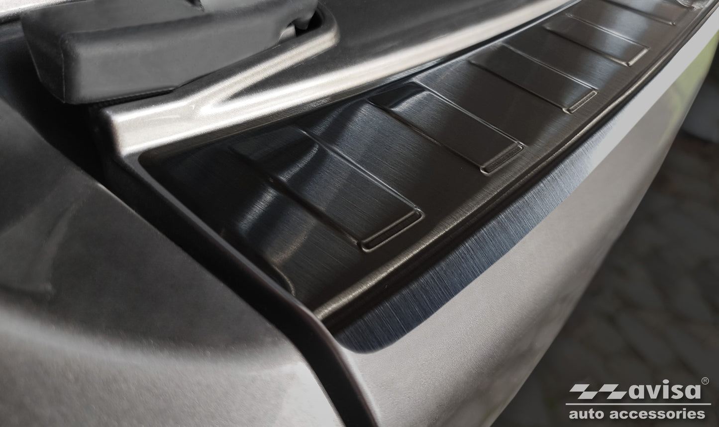 protector de parachoques trasero PEUGEOT 4007 negro