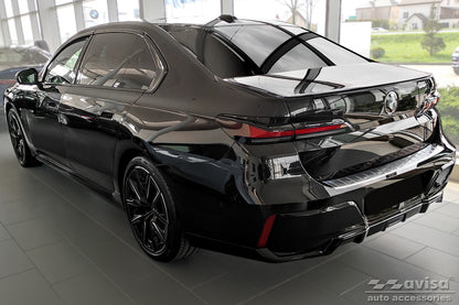 protector de parachoques trasero BMW 7 limousine plata