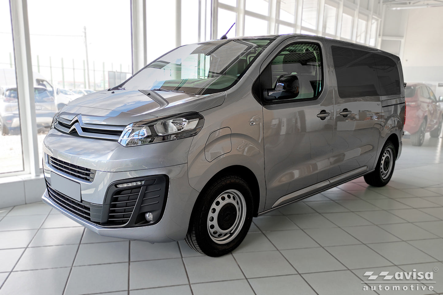 protector de parachoques trasero PEUGEOT EXPERT plata