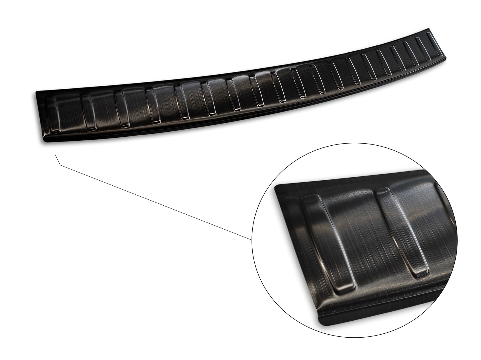 protector de parachoques trasero BMW 3 F31 touring negro 2012-18