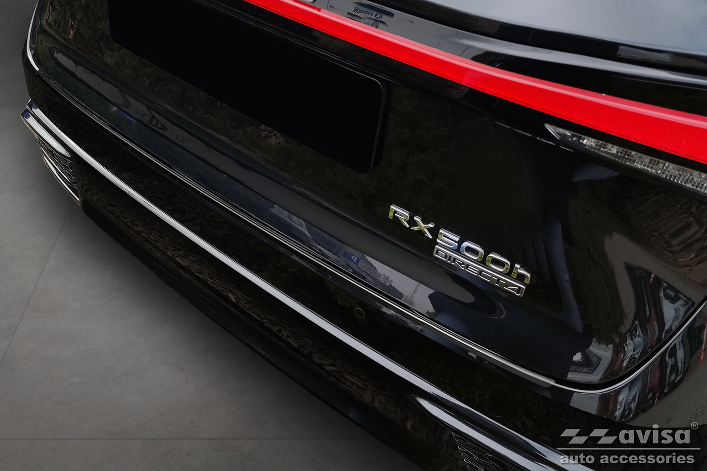protector de parachoques trasero LEXUS RX (AL3) negro