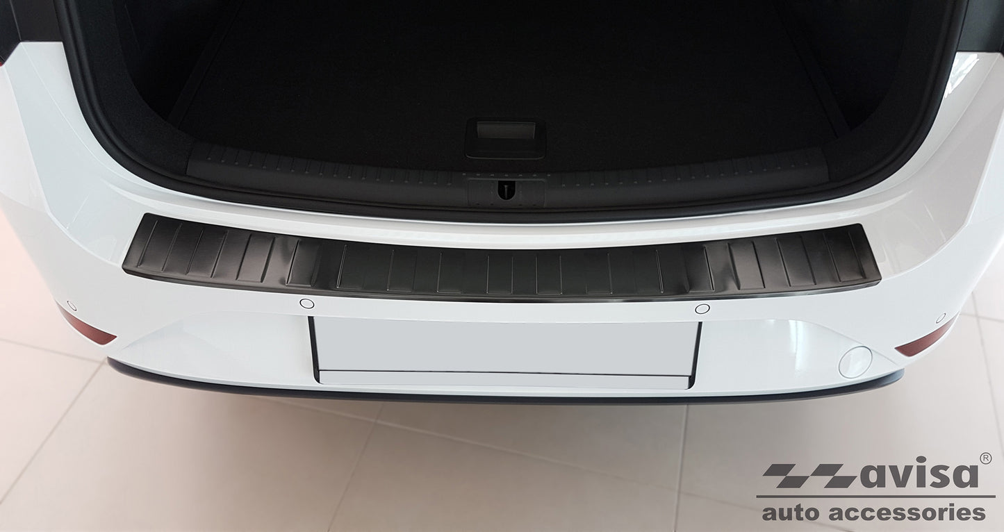 protector de parachoques trasero SEAT LEON Sportstourer negro