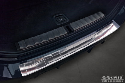 protector de parachoques trasero BMW 3 G21 plata satinado