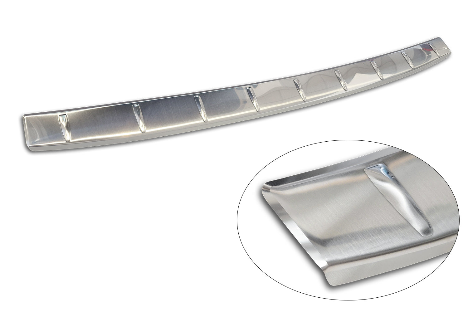 protector de parachoques trasero SKODA KAMIQ crossover plata satinado